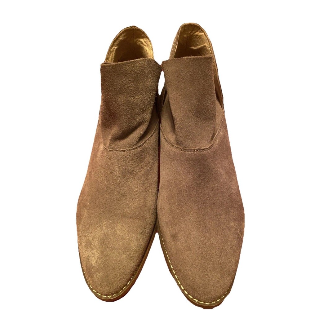 Lucky Brand "Fahmida" Tan  Suede Ankle Bootie Size 9 M - Picture 3 of 7